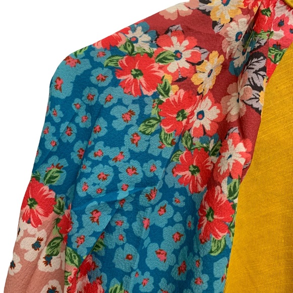 Umgee Floral Puff Sleeve Tunic Dress NWT - Picture 3 of 11